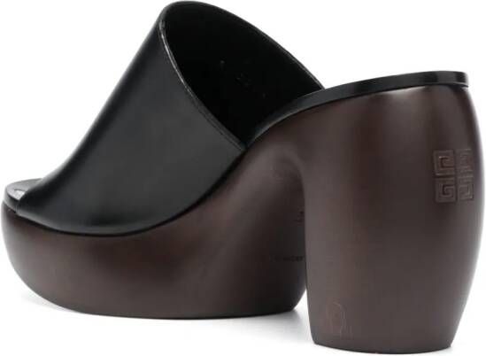 Givenchy G Clog 95mm leather mules Black
