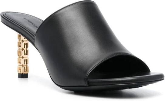 Givenchy G Cube 75mm leather mules Black