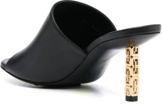 Givenchy G Cube 75mm leather mules Black