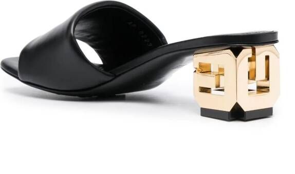 Givenchy G Cube leather mules Black