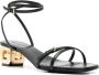 Givenchy G Cube leather sandals Black - Thumbnail 2