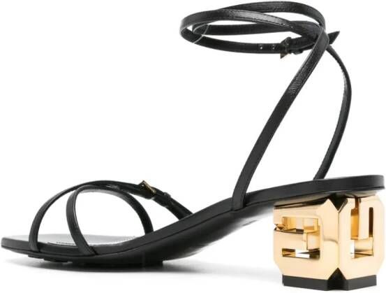 Givenchy G Cube leather sandals Black