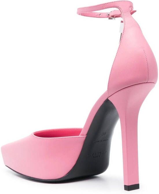 Givenchy G-Lock leather platform pumps Pink