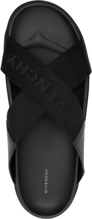 Givenchy G Plage crossover-strap sandals Black