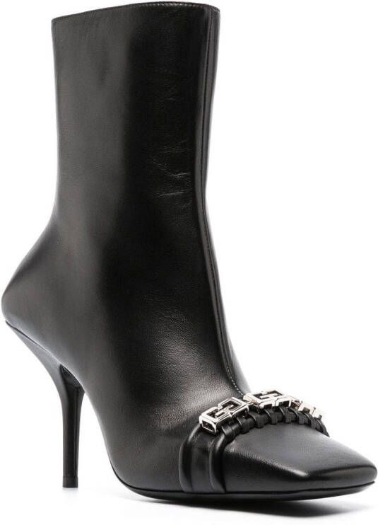 Givenchy G-strap 105mm ankle boots Black