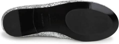 Givenchy Kids 4G glittered ballerina shoes Grey