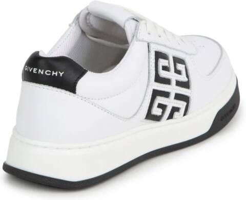 Givenchy Kids 4G-logo leather sneakers White