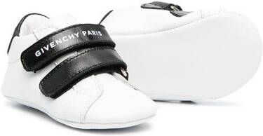 Givenchy Kids leather touch-strap trainers White