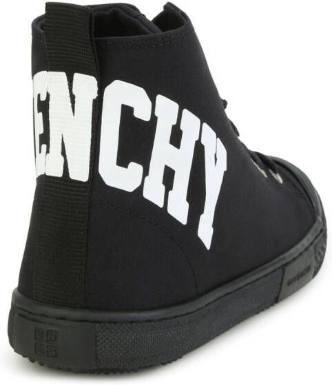 Givenchy Kids logo-print high-top sneakers Black