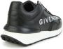 Givenchy Kids logo-print lace-up panelled sneakers Black - Thumbnail 3