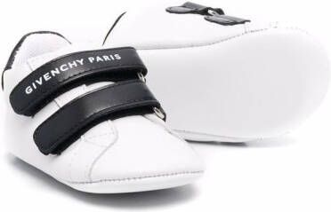 Givenchy Kids logo-print touch-strap sneakers White