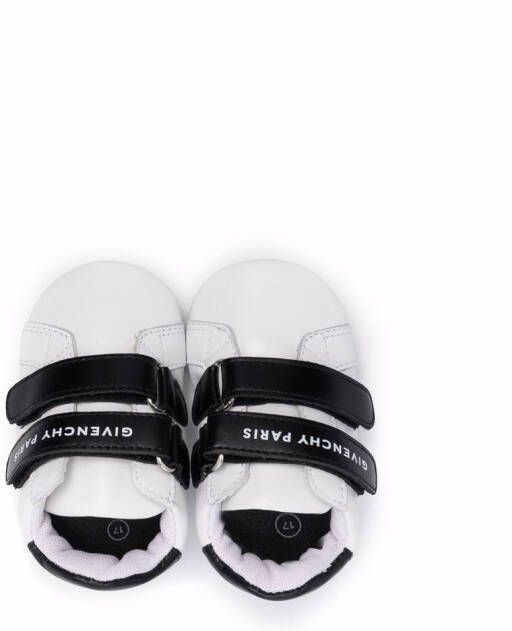 Givenchy Kids logo-print touch-strap sneakers White