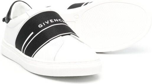 Givenchy Kids logo slip-on sneakers White