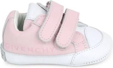 Givenchy Kids touch-strap leather sneakers Pink