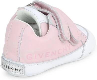 Givenchy Kids touch-strap leather sneakers Pink