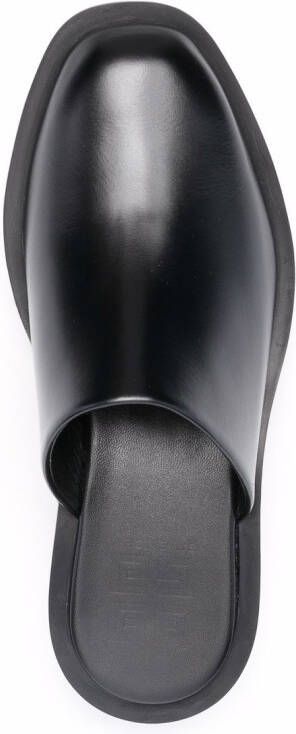 Givenchy logo plaque block-heel mules Black