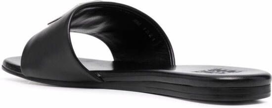 Givenchy logo-plaque detail sandals Black