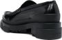 Givenchy logo-plaque leather loafers Black - Thumbnail 3