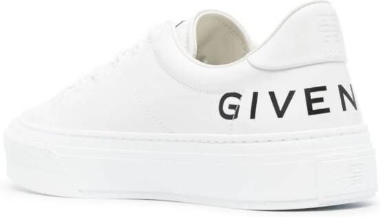 Givenchy logo-print leather low-top sneakers White