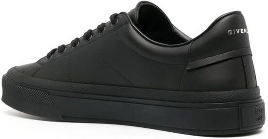 Givenchy logo-print leather sneakers Black