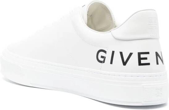 Givenchy logo-print leather sneakers White