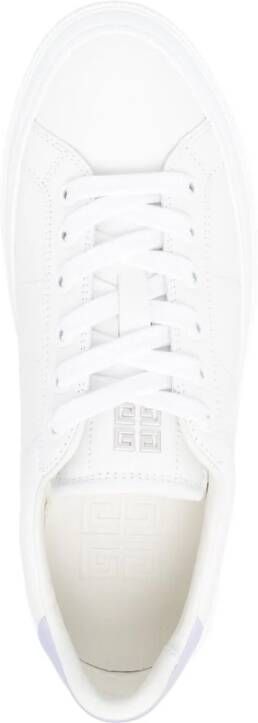 Givenchy logo-print leather sneakers White