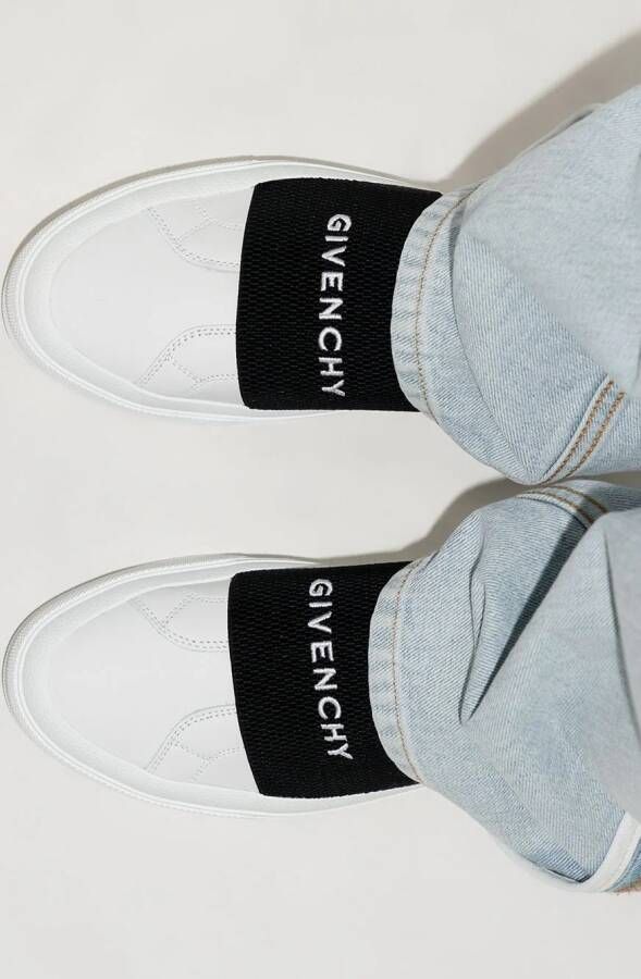 Givenchy logo-webbing low-top sneakers White