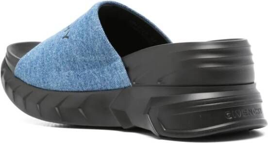 Givenchy Marshmallow denim platform sandals Blue