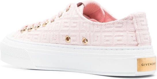 Givenchy monogram platform low-top sneakers Pink