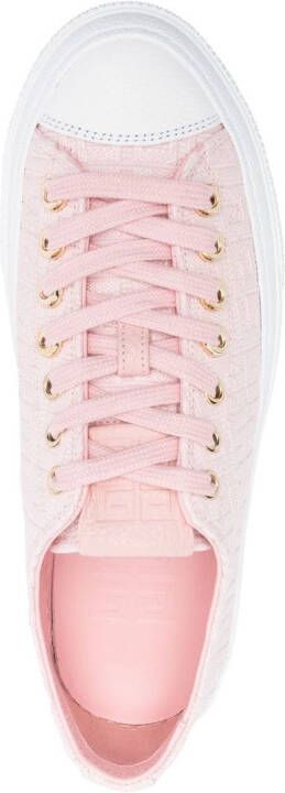 Givenchy monogram platform low-top sneakers Pink
