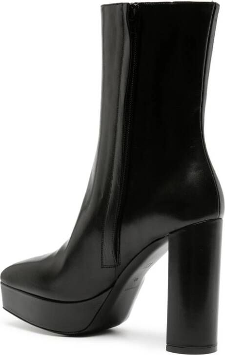 Givenchy padlock detail platform 155mm ankle boots Black