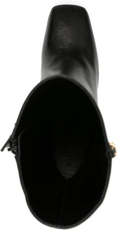 Givenchy padlock detail platform 155mm ankle boots Black