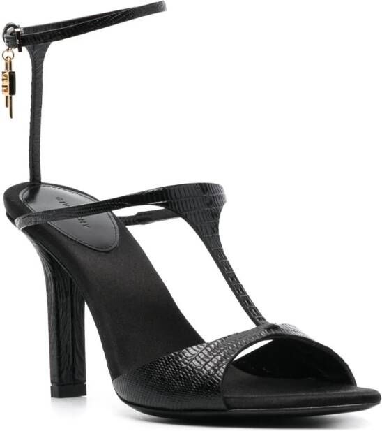 Givenchy padlock-detailed 110mm sandals Black