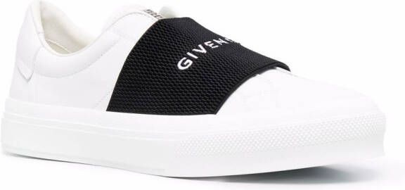Givenchy Paris Strap leather sneakers White