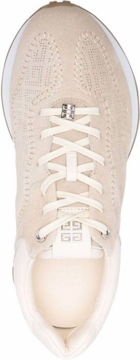 Givenchy perforated low-top sneakers Neutrals