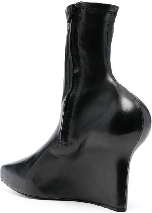 Givenchy sculpted-detail 120mm ankle boots Black