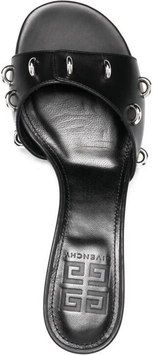 Givenchy studded rings open-toe mules Black