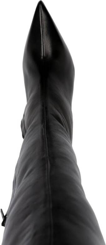 Givenchy thigh-high 80mm wedge-heel boots Black