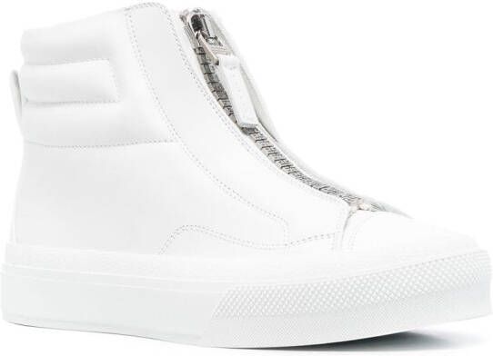 Givenchy zip-up high-top sneakers White