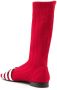 Gloria Coelho contrasting straps knitted boots Red - Thumbnail 3