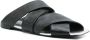 Gloria Coelho crossover-strap leather sandals Black - Thumbnail 2