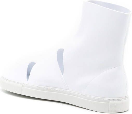 Gloria Coelho neoprene high-top sneakers White