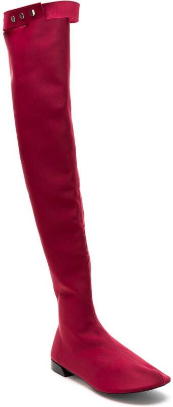 Gloria Coelho thigh high boots Red