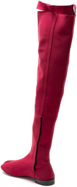 Gloria Coelho thigh high boots Red