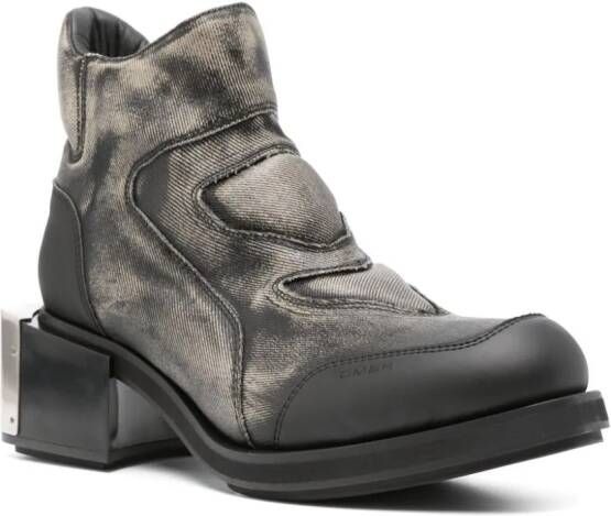 GmbH Baris 70mm embossed boots Black