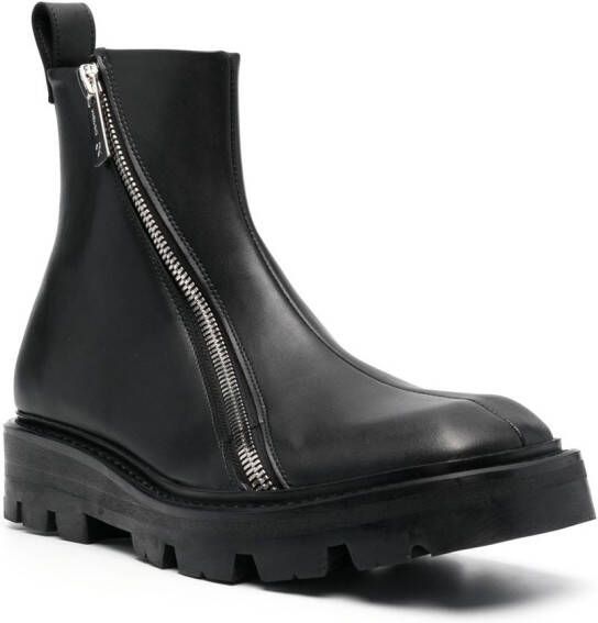 GmbH double-zip ankle boots Black