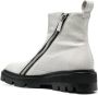 GmbH double-zip textured ankle boots Grey - Thumbnail 3