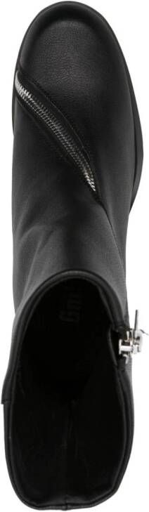 GmbH Ergonomic Riding 75mm logo-engraved boots Black