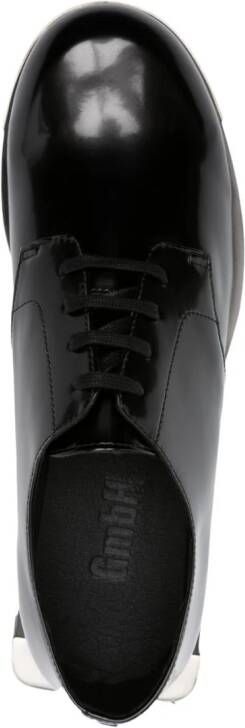 GmbH Nazim engraved-logo derby shoes Black