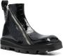 GmbH Selim mock-croc ankle boots Black - Thumbnail 2